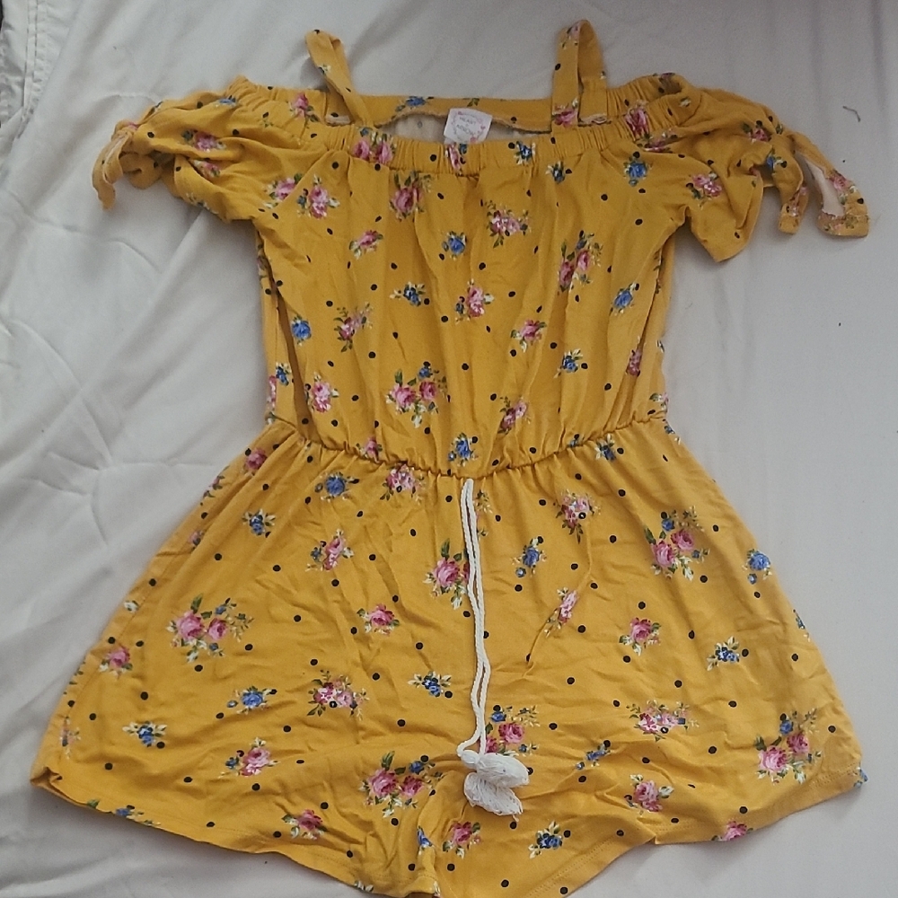 Charming Yellow Floral Kids Dress